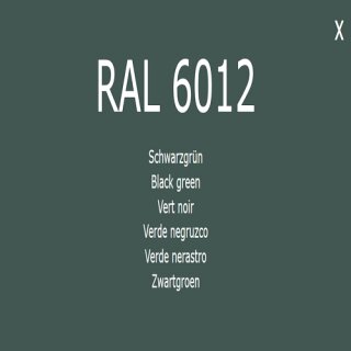 1-K Base Coat RAL 6012 Schwarzgrün 1 Liter