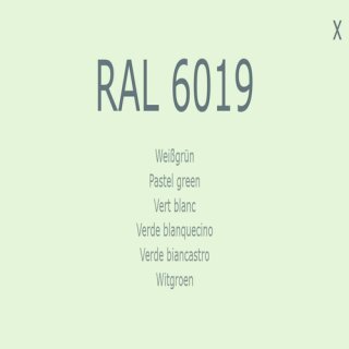 1-K Base Coat RAL 6019 Wei&szlig;gr&uuml;n 2,5 Liter