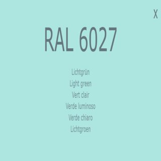 Farbe - Lack RAL 6027 Lichtgrün 1-K Base Coat