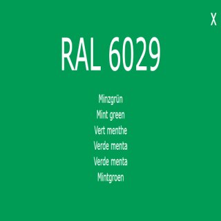 1-K Base Coat RAL 6029 Minzgr&uuml;n