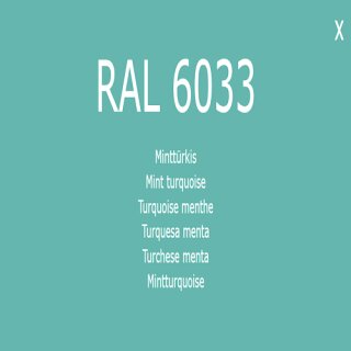1-K Base Coat RAL 6033 Mintt&uuml;rkis 1 Liter
