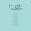 1-K Base Coat RAL 6034 Pastellt&uuml;rkis