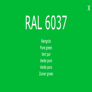 Farbe Lack RAL 6037 Reingrün