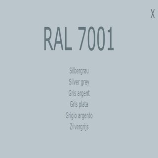 1-K Base Coat RAL 7001 Silbergrau 1 Liter