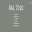 Farbe - Lack RAL 7010 Zeltgrau 1-K Base Coat