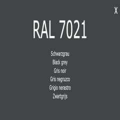 1-K Base Coat RAL 7021 Schwarzgrau 1 Liter