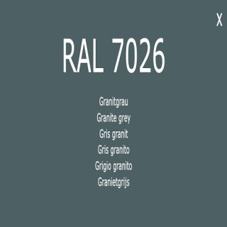 1-K Base Coat RAL 7026 Granitgrau 1 Liter