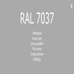 1-K Base Coat RAL 7037 Staubgrau