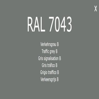 1-K Base Coat RAL 7043 Verkehrsgrau B