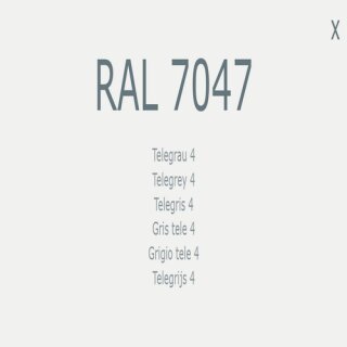 1-K Base Coat RAL 7047 Telegrau 4 1 Liter