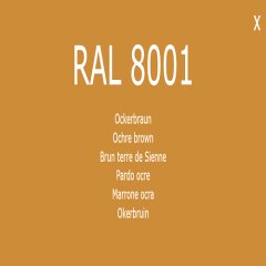 Farbe Lack RAL 8001 Ockerbraun