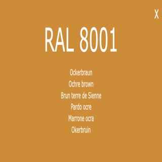 1-K Base Coat RAL 8001 Ockerbraun 1 Liter