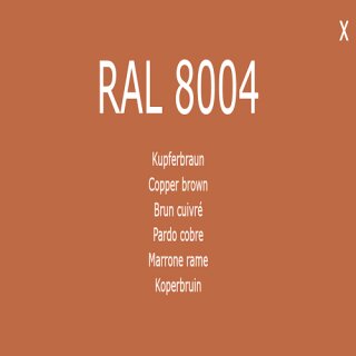 Farbe Lack RAL 8004 Kupferbraun