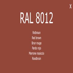 Farbe - Lack RAL 8012 Rotbraun 1-K Base Coat