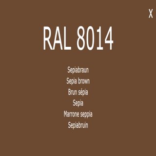 Farbe Lack RAL 8014 Sepiabraun