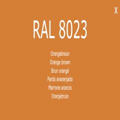 Farbe Lack RAL 8023 Orangenbraun