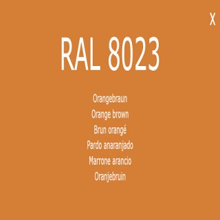 1-K Base Coat RAL 8023 Orangenbraun 1 Liter