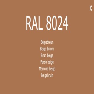 1-K Base Coat RAL 8024 Beigebraun 5 Liter