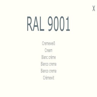 1-K Base Coat RAL 9001 Cremeweiß 5 Liter
