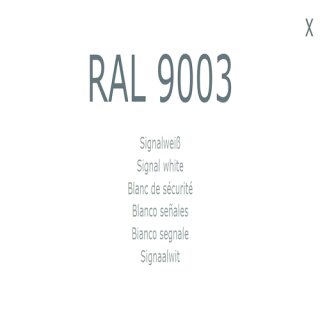 1-K Base Coat RAL 9003 Signalwei&szlig; 2,5 Liter