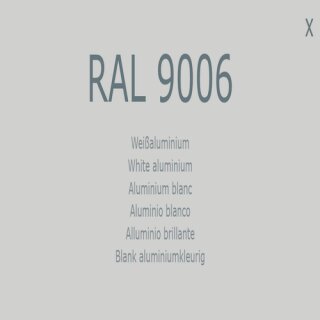 1-K Base Coat RAL 9006 Wei&szlig;aluminium