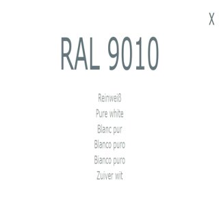 1-K Base Coat RAL 9010 Reinwei&szlig; 1 Liter