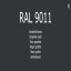 Farbe - Lack RAL 9011 Graphitschwarz 1-K Base Coat