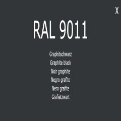 1-K Base Coat RAL 9011 Graphitschwarz 2,5 Liter