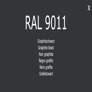 1-K Base Coat RAL 9011 Graphitschwarz 5 Liter