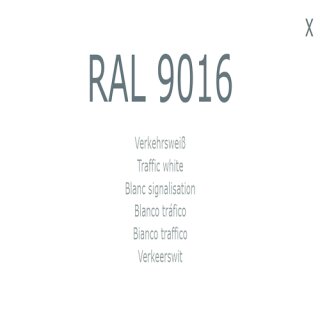 1-K Base Coat RAL 9016 Verkehrswei&szlig;