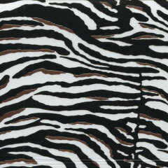 Zebra Muster mit Braun I-100 Starterset Gross in 50 cm Breite