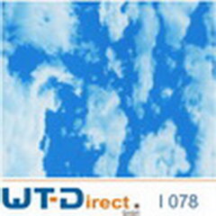 Wolken in Blau Design I-078 Starterset Klein in 50 cm Breite