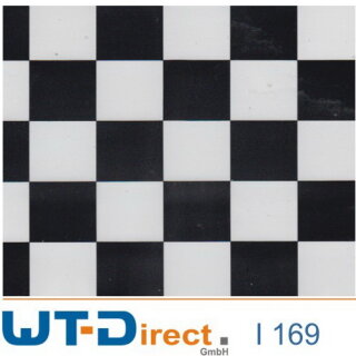 Zielflagge Schwarz Weiß Design I-169 Starterset Klein in 50 cm Breite