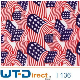 US Flags Design I-136 in 50 cm Breite