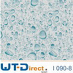 Wassertropfen Blau I-090-8 in 80 cm Breite