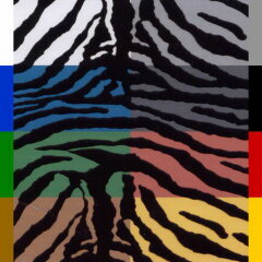 Zebra Muster mit Braun I-100 in 50 cm Breite